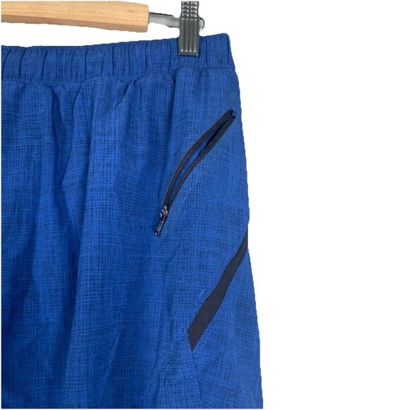 Lululemon Men’s Surge Running Shorts Lined Blue Size L Zip Reflective Beach - Picture 2 of 9